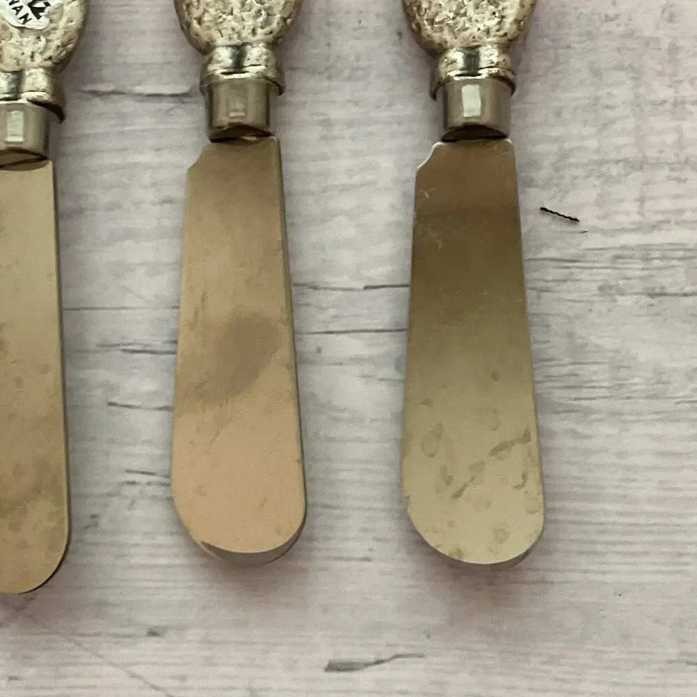 Ganz Snowman Butter Appetizer Cheese‎ Spreader Knife Set Of 4 Christmas Winter